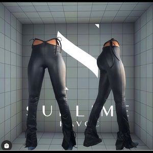 Sublime Havoc Black Skin Trousers Size XS